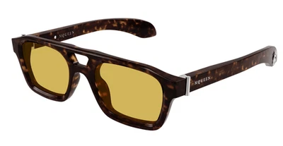 Gafas de sol Alexander McQueen AM0505S 002 Havana unisex nuevas auténticas Foto 1 de 2