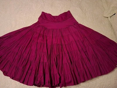 Falda Vintage Giervergate Boho Campesina Hippie Multinivel Volantes Foto 1 de 2