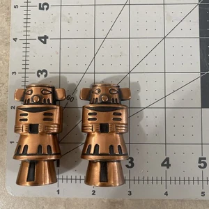 Bell Trading Post 1950s Navajo Kachina Doll Copper Salt & Pepper Shakers - 2.5" - Picture 1 of 4
