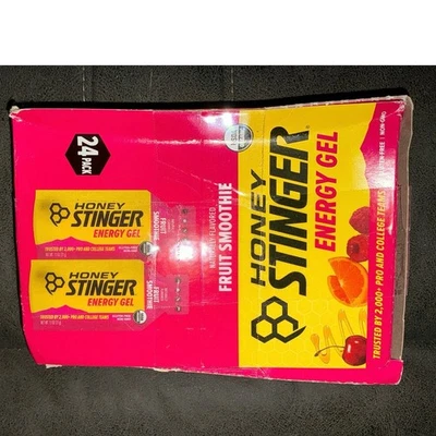 Batido de frutas gel energético orgánico Honey Stinger paquete de 21 fecha 26/09 LEER Foto 1 de 4