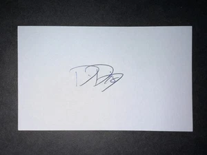 Dane Dunning, Braves (2020 Debut) SIGNIERTE 3x5 Karteikarte (HS) - Bild 1 von 1