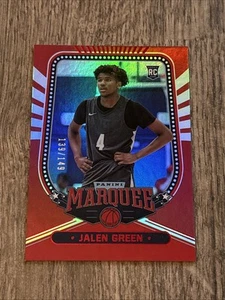 2021 Panini Chronicles Marquee Draft Picks JALEN GREEN Red Rookie RC /149 #144 - Picture 1 of 11