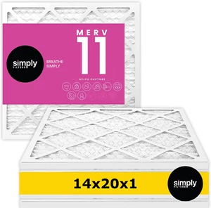 Simply Filters 14x20x1 MERV 11, MPR 1000, AC Furnace HVAC Air Filter - Picture 1 of 56