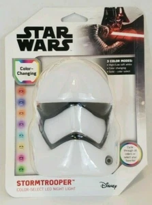 Disney Star Wars Stormtrooper LED Color Changing Night Light Auto On/Off Switch - Picture 1 of 3