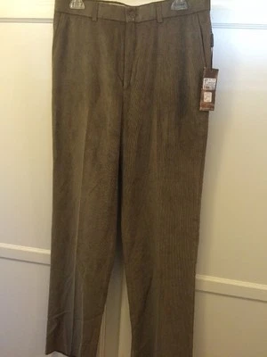 Pantalón de pana para hombre Linea Naturale caqui micro poli nailon talla 33R Foto 1 de 4