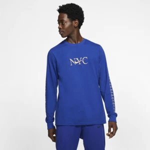 NIKE Men's Sportswear NYC Long-sleeve T-shirt In Deep Royal Blue CU3567-455 NWT - Picture 1 of 5
