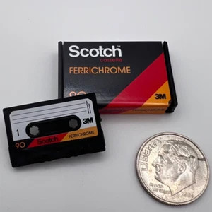 Scotch Cassette 90 Tape 3M Ferrichrome ZUEU Mini Brands Retro - Picture 1 of 6