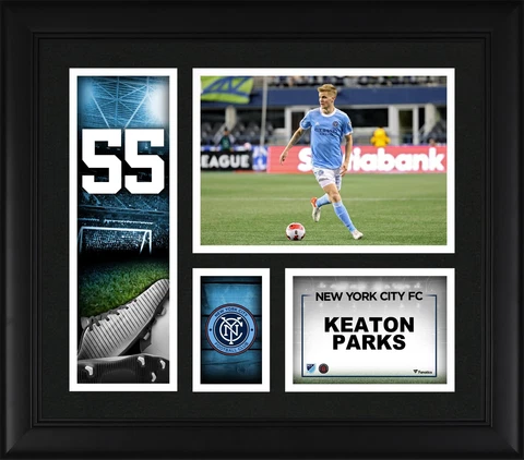 Keaton Parks New York City FC Framed 15x17 Player Core Collage Cover