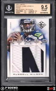 Russell Wilson BGS 9.5: 2012 Limited Rookie Jumbo Jerseys Prime Gisto /49 POP 3 - Picture 1 of 4