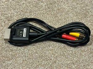 Official OEM Microsoft Xbox 360 AV Composite Audio/Video Cable RCA - Picture 1 of 2
