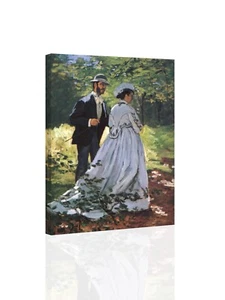 The Strollers-Monet - GICLEE ART PRINT 12 x 16 Many Sizes - Imagen 1 de 2