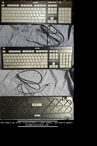 New OEM Vintage Compaq wired PS2 Black & Gray Keyboard 5188-0989 5137 5069-8808 - Picture 1 of 1