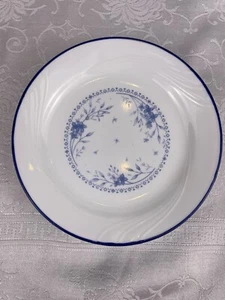 Corelle Celestial Blue (8) Salad or Bread Plates 7” Blue Flowers on Rim VGUC - Picture 1 of 7