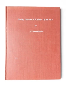 Mendelssohn - String Quartet in E minor Op 44 no 2 Philharmonia Scores study HB - Picture 1 of 3