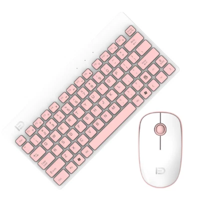 1 Juego Juego, Uso Oficina, Juego Teclado y Ratón Inalámbrico Silencio Ligero y Delgado Foto 1 de 4