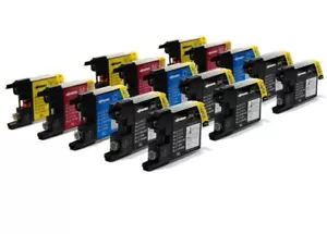 LC1280 x3 Set Completo con 3 Cartucce di Inchiostro Extra Nero Compatibili per Stampanti - Foto 1 di 1