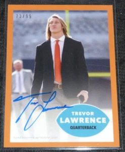 2021 Topps X Trevor Lawrence #6-A 1960 AUTO SIGNED ORANGE #D/99 RC Jaguars - Picture 1 of 2