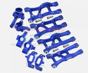 COMBO ALUMINIO F & R BRAZO DE SUSPENSIÓN BLOQUE DE DIRECCIÓN BUJE EN C PARA TRAXXAS 1/10 4-TEC 2.0 3.0 - Imagen 1 de 12