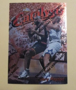 GARY PAYTON Seattle SUPERSONICS 1997-98 TOPPS Finest Basketball Card #80 Promo - Picture 1 of 2