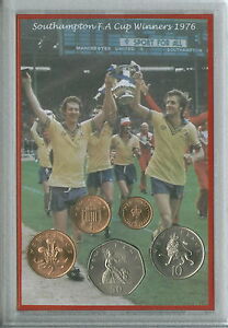 Southampton FC The Saints Vintage F.A Cup Final Winners Retro Coin Gift Set 1976