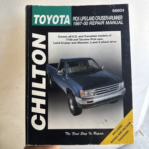 Toyota Tacoma T100 Land Cruiser 4Runner manual de reparación 1997-2000 68604 Chilton - Imagen 1 de 3