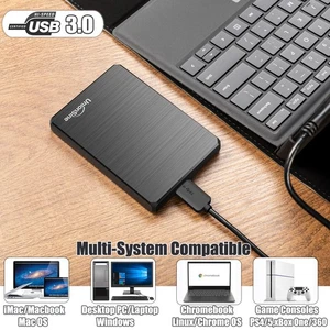 External Hard Drive 500GB 1TB 2TB 2.5in Ultra-thin for PC Laptop TV, USB 3.0 HDD - Afbeelding 1 van 12