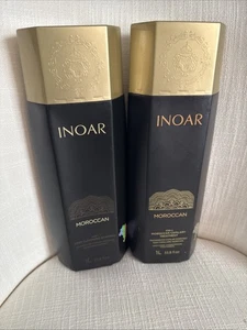 INOAR – Moroccan Smoothing Set for Curly Hair: Deep Cleansing Shampoo & Treatmen - Picture 1 of 6