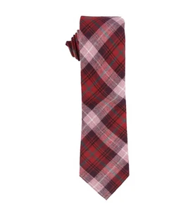 bar III Mens Perica Plaid Self-tied Necktie, Red, One Size - Picture 1 of 1