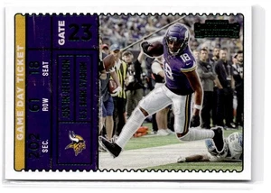 2022 Panini Contenders Justin Jefferson #GDT-JJE Game Day Ticket Emerald Vikings - Picture 1 of 2