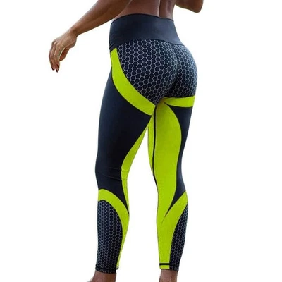 Leggings con estampado de malla Leggings de fitness para mujer Leggins deportivos de entrenamiento  Foto 1 de 4