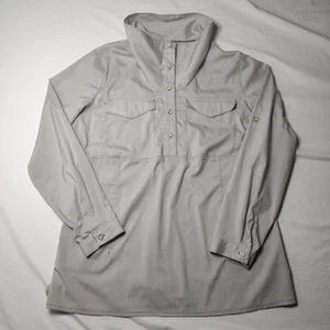 Mountain Hardwear Women's XL Citypass Long Sleeve Popover Shirt Light Gray... - Picture 1 of 8