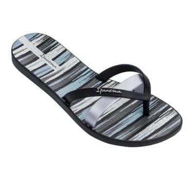 Новые женские черные/серые сандалии-шлепанцы Ipanema Kirei Silk IV размер 10 - Изображение 1 из 4