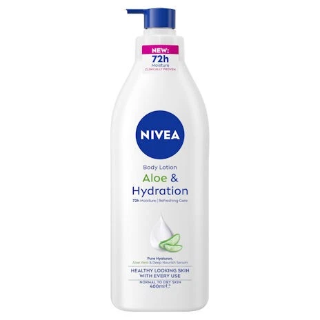 NIVEA Aloe & Soothing Body Lotion 400ml | With Aloe Vera & Deep Moisture Serum |