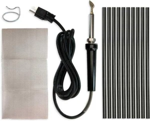 Comprehensive 200W Plastic Welding Kit - Includes Strips & Stainless Steel Mesh - Foto 1 di 4