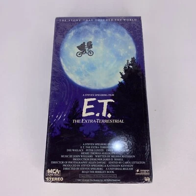 E.T. The Extra-Terrestrial (VHS, 1982) Rare Green & Black Collector Edition NEW! - Image 1 of 4