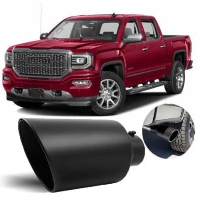 Tubo de escape 4" entrada 8" salida atornillable 15" cola garganta para GMC Sierra 1500 2500 Foto 1 de 4