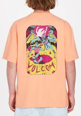 T Shirt Uomo Volcom Arancione Sanair - Immagine 1 di 4