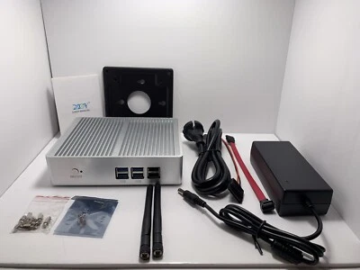XCY Mini PC Intel Core i3-4012Y DDR III 4GB HDMI VGA 6* USB Wifi. Silver. NEW. - Image 1 of 4