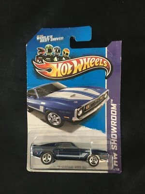 Hot Wheels~HW Showroom 2013 ~’71 azul Mustang Boss 351 - azul Ford~X1802-W9A0M Foto 1 de 4