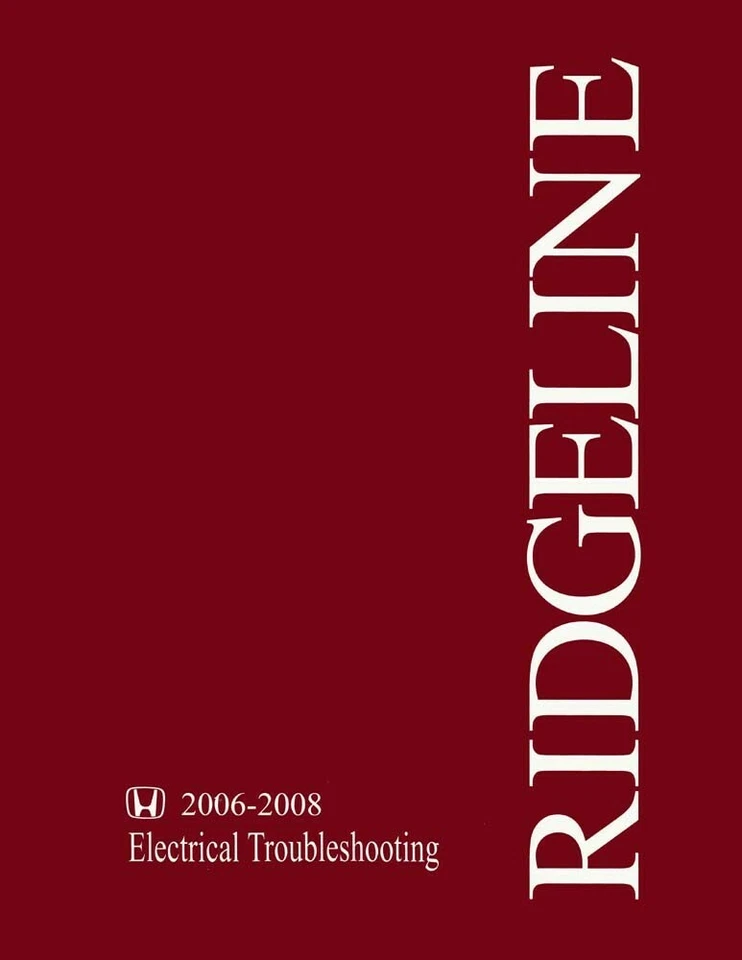 Honda Ridgeline 2006 2007 2008 manual de diagnóstico eléctrico solución de problemas OEM Foto 1 de 4