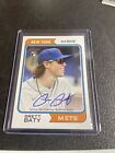 2023 Topps Heritage Brett Baty Real Ones On Card Rookie Auto Mets Rc Beauty