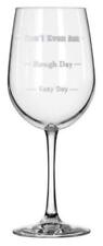 Libbey Glass Decorated Bad Day 18.5oz Vina Tall Wine Glass