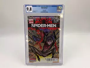 Spider-Men #1 CGC 9.8 2nd Printing Variant 1st meeting Peter & Miles Marvel 2012 - Picture 1 of 10