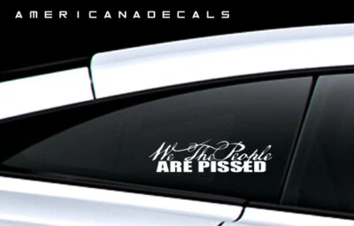 Pissed 4" x 10" 2 Pack Vinyl Decal Foto 1 de 2