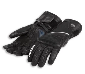 Ducati Tour C3 Gloves Leather & Textile Medium Motorcycle Bike 981037084 Genuine - Picture 1 of 3