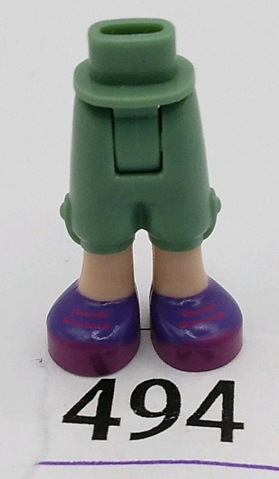 LEGO Friends Mini Muñeca Piernas Niña Niño Verde Arena Pantalones Cortos Púrpura Magenta 494 Foto 1 de 1