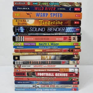 Boys Chapter Books Lot of 20 4th Grade Teacher Classroom Library Homeschool RL4 - Picture 1 of 12