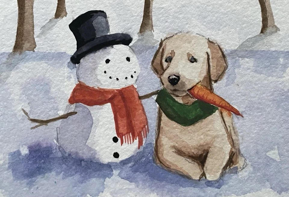 ACEO原创混合媒体绘画艺术 — 第 1/1 张图片