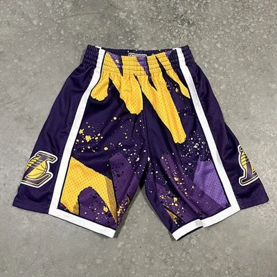 Mitchell & Ness LA Lakers Hyper Hoops Swingman Короткие Прошитые Логотипы Размер Small - Изображение 1 из 4