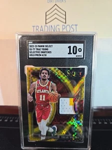 2022-23 Select Selective Swatches Trae Young # SS-TY 4/10 SGC 10 (MEM,SSP) Hawks - Picture 1 of 3